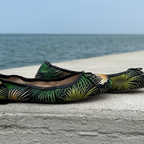 Sam Edelman FELICIA Novelty Tropical Ballet Flats Shoes size 10 - Picture 4 of 9
